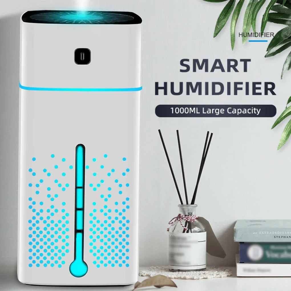 White 1000ml USB Aroma Diffuser Humidifier J9033