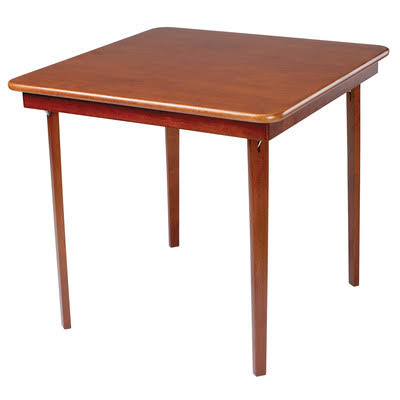 Square Folding Table Cherry U9736
