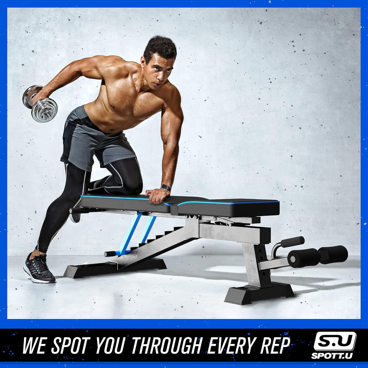 Adjustable Weight Bench Press Foldable Incline Decline Gym Bench P91920