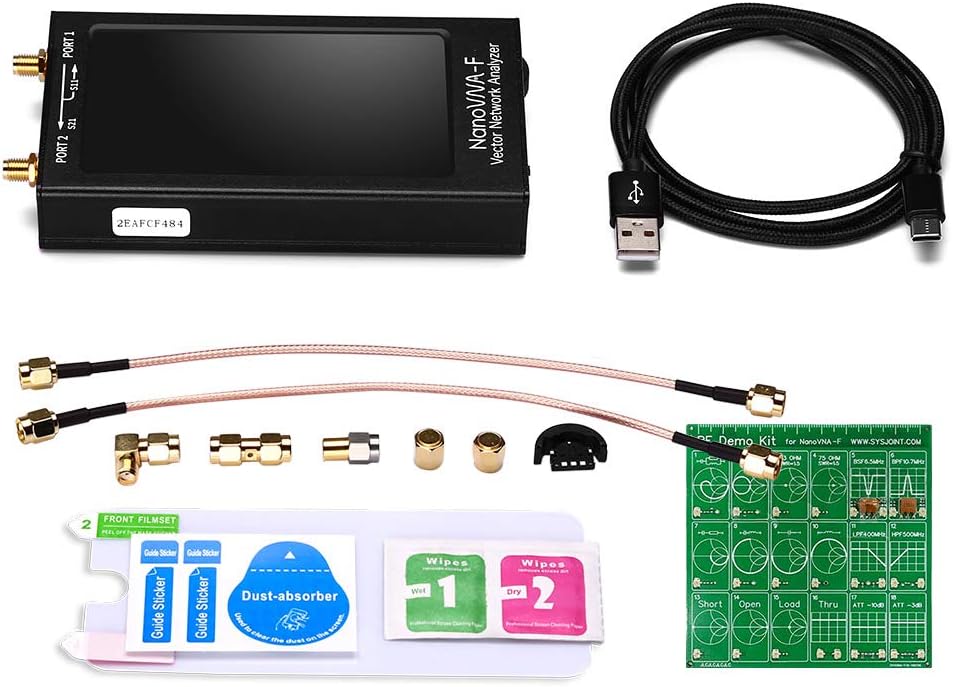 Vector Network Antenna Analyzer, 50KHz-1000MHz, 4.3 inch IPS LCD, Portable Handheld with Metal Case Q190430