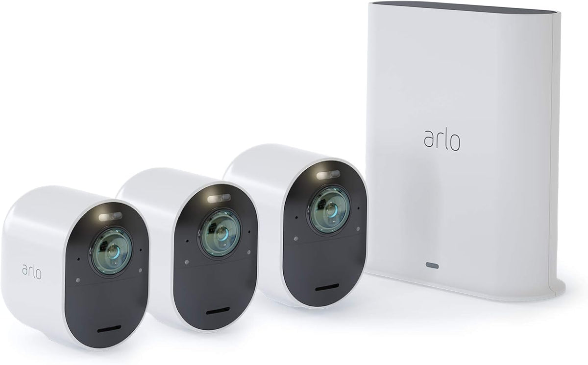 4K UHD Wire-Free Security 2 Camera System with Color Night Vision T489015