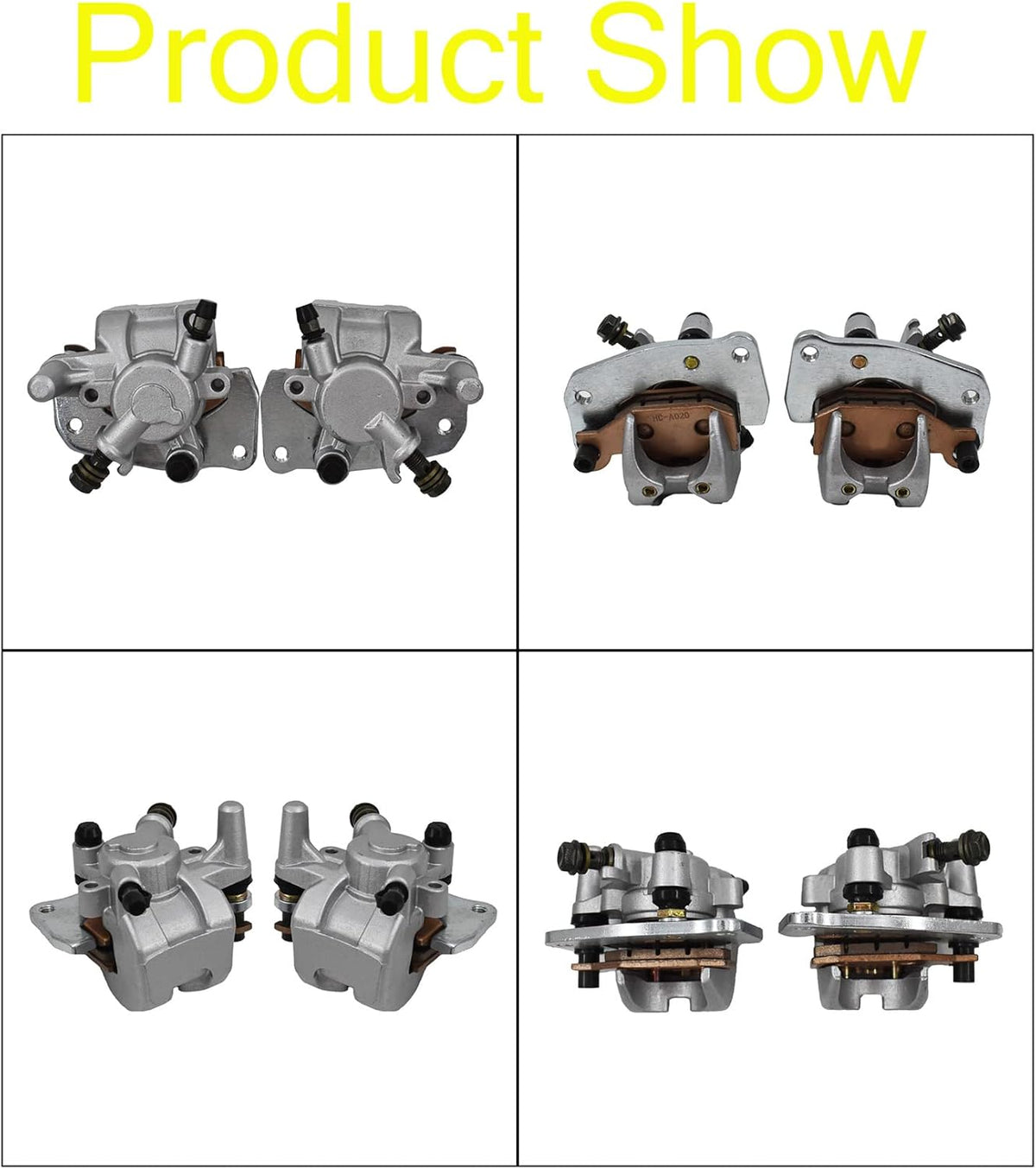 Front Brake Caliper Set with Pads Pack of 2 Y563