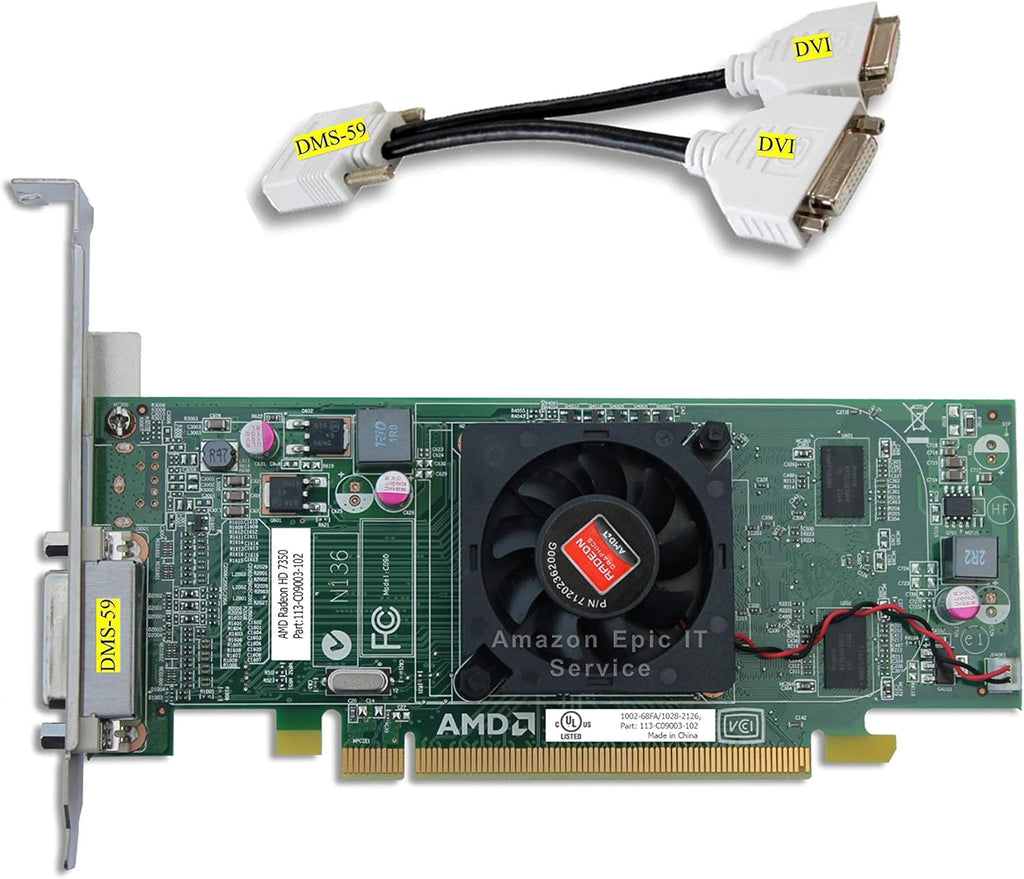 AMD Radeon HD 7350 512MB Graphics Card Dual DVI W248869