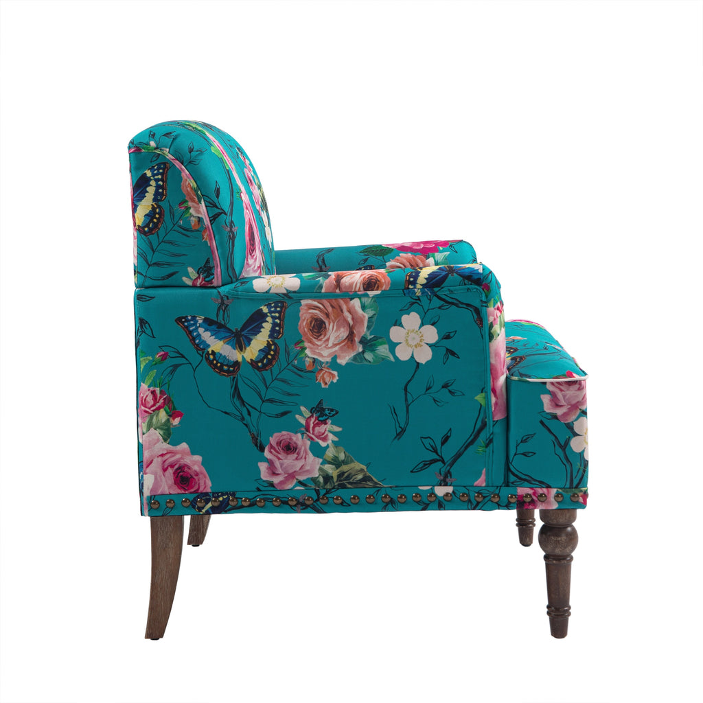 Modern Patterned Striped Accent Armchair L5598