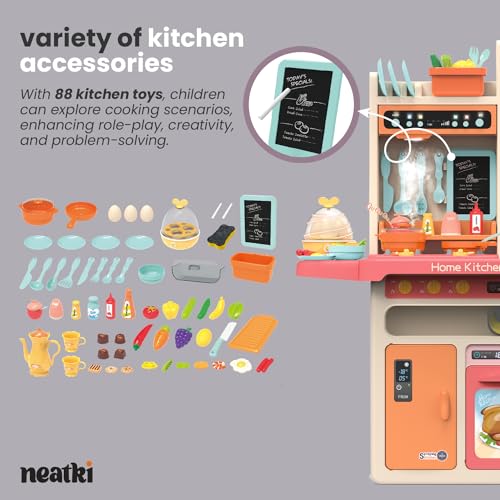65-Piece Toy Kitchen Playset (Blue) I50004