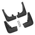 Black Plastic Front and Rear Mud Flaps Kit A503788