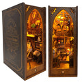 Wooden 3D Miniature Book Nook Kit with LED Light X63260