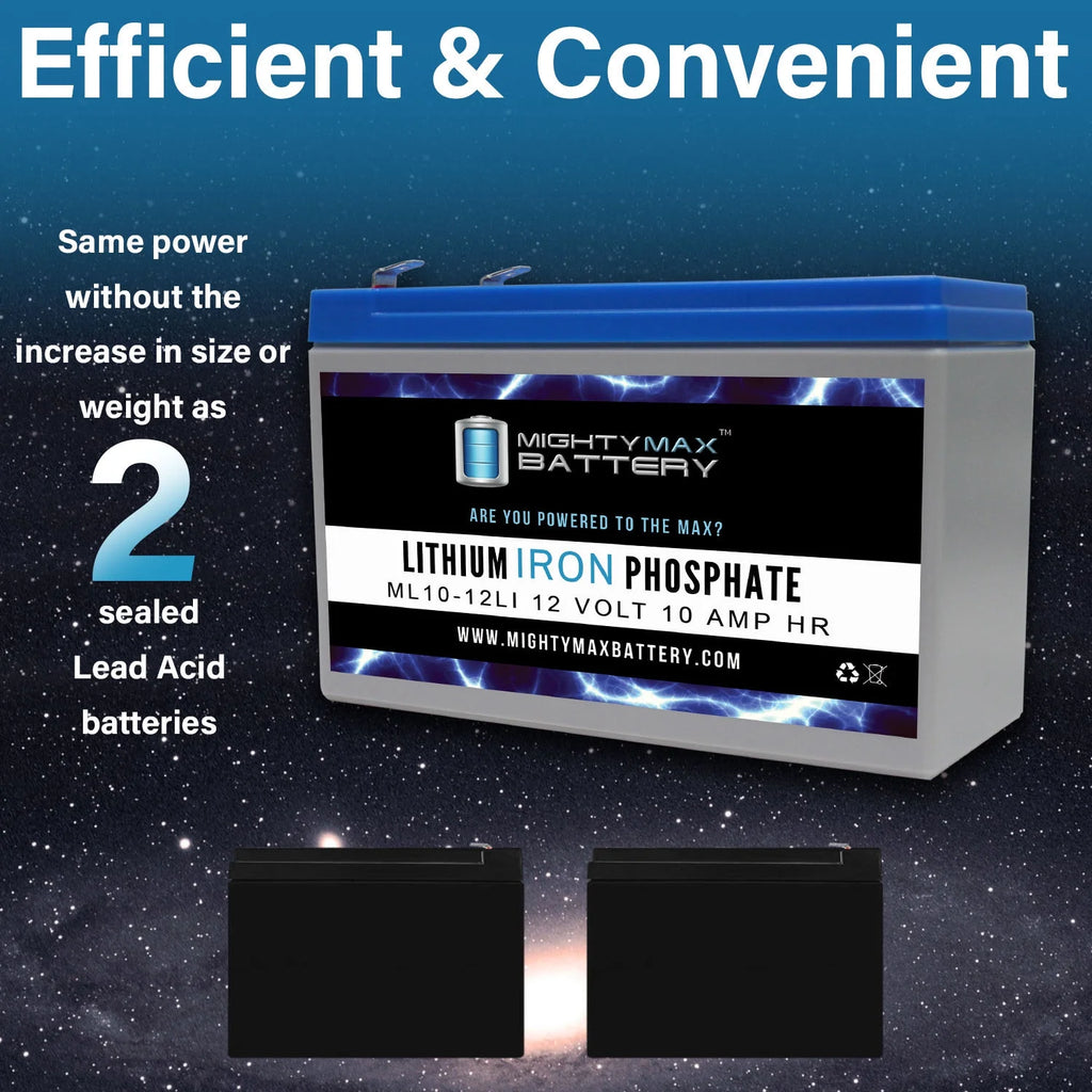 12V 10AH Lithium Replacement Battery 3 Pack Q1471