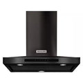 600 CFM Convertible Wall Mount Range Hood in Black Stainless T378