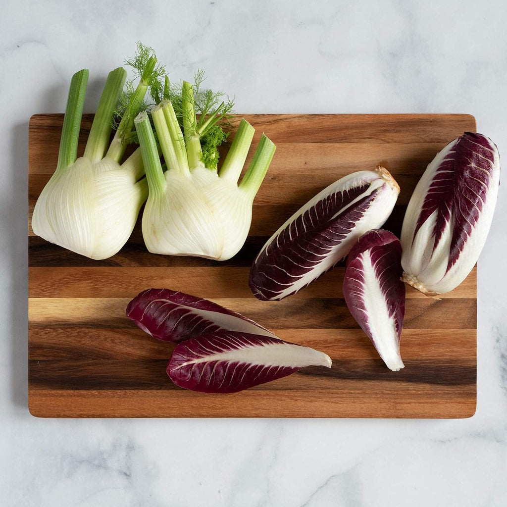Large Wood Cutting Board, 17x12 Inch Reversible Hardwood C268460