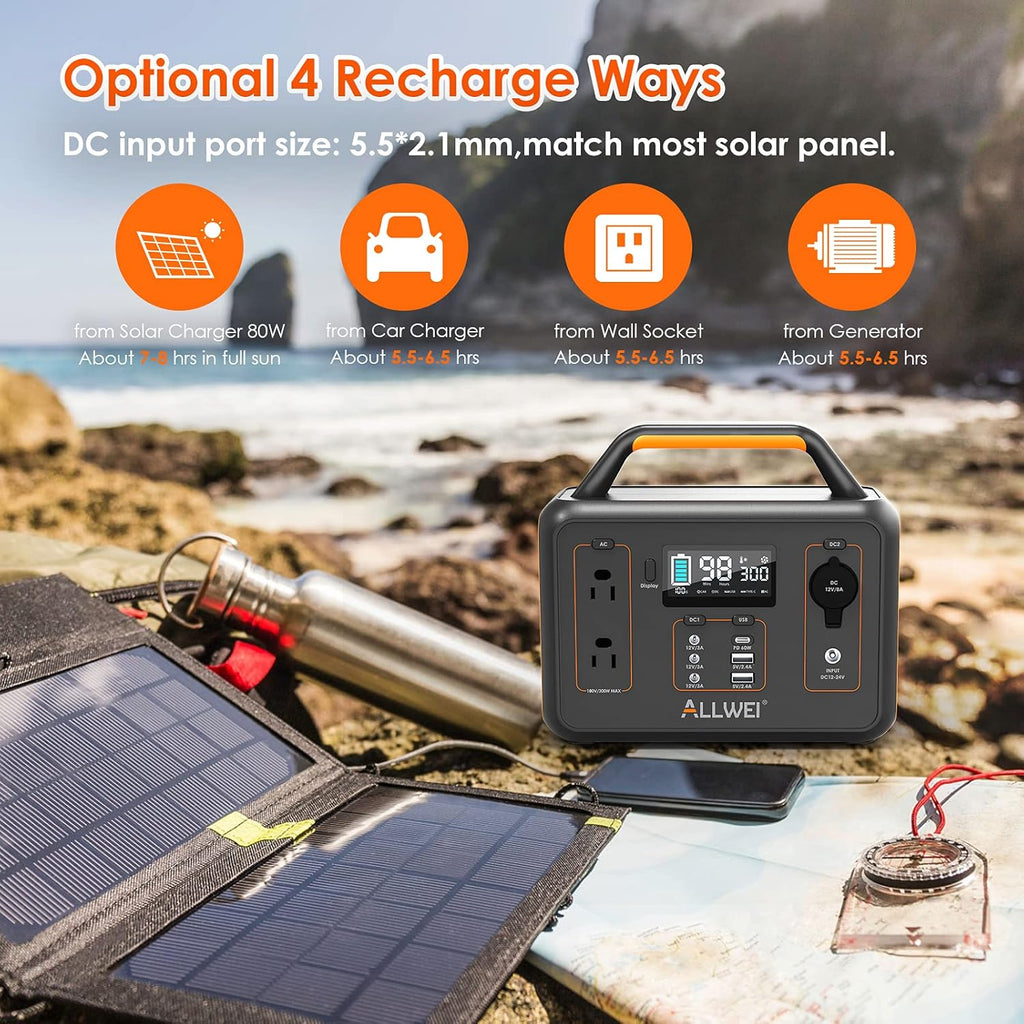 280Wh Portable Power Station with USB-C PD60W Q895