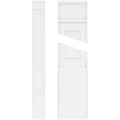 Flat Panel PVC Pilaster with Decorative Capital & Base (Pair) Y8102