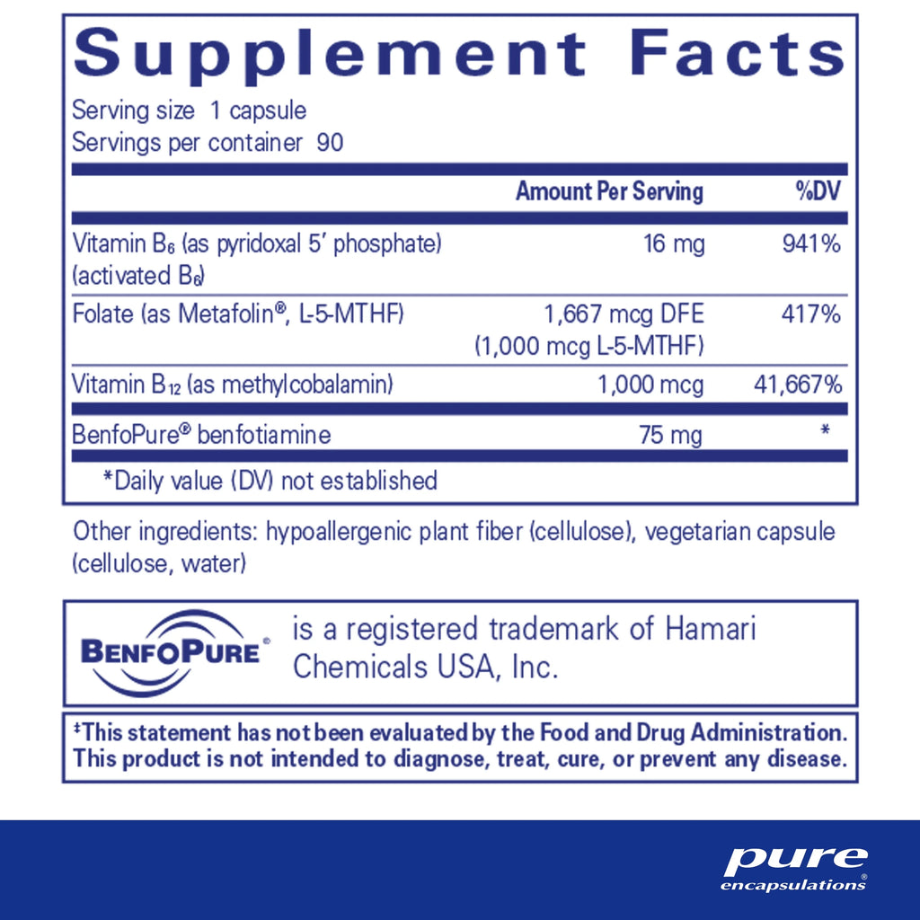 90 Capsules Supplement with B Vitamins H316