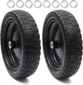13'' Solid Polyurethane Flat-Free Tire and Wheel Assemblies 2-Pack L2812