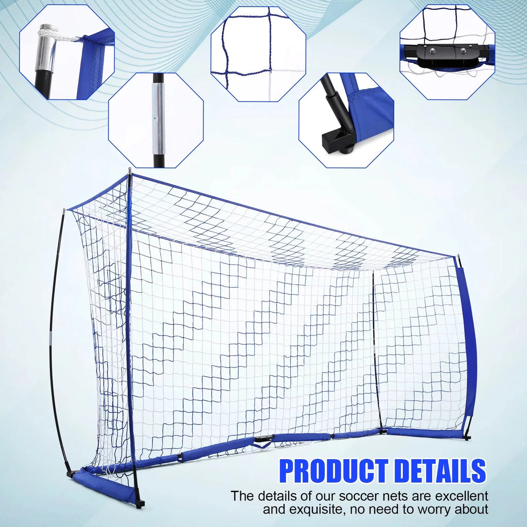 Blue 12 ft x 6 ft Portable Soccer Goal E146