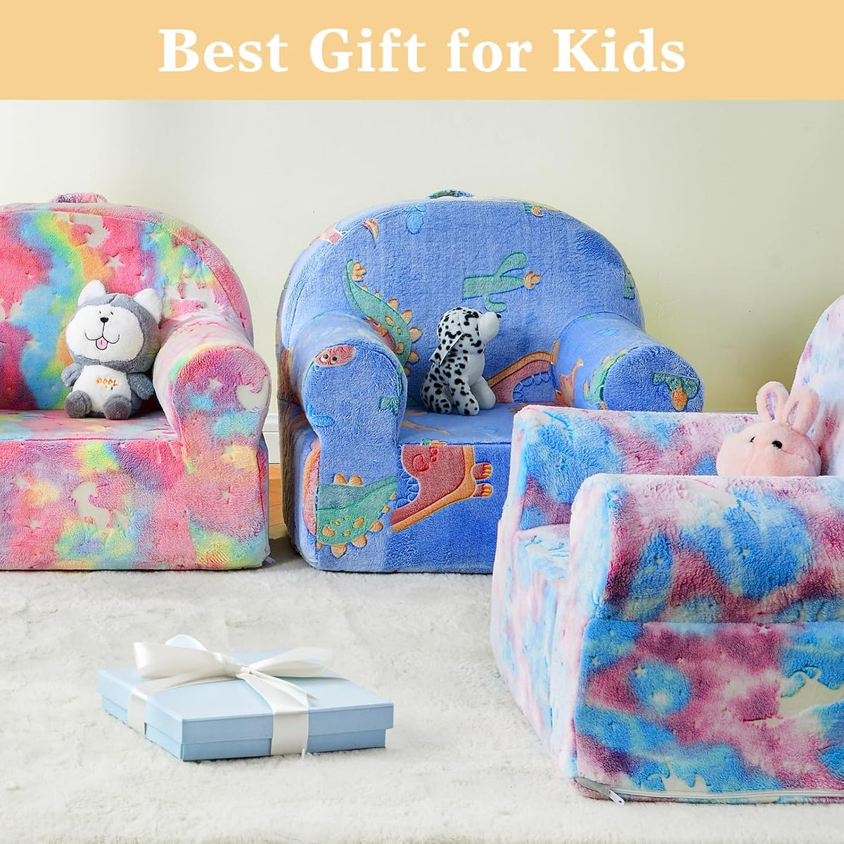Glow in The Dark Dinosaur Toddler Plush Chair P38206