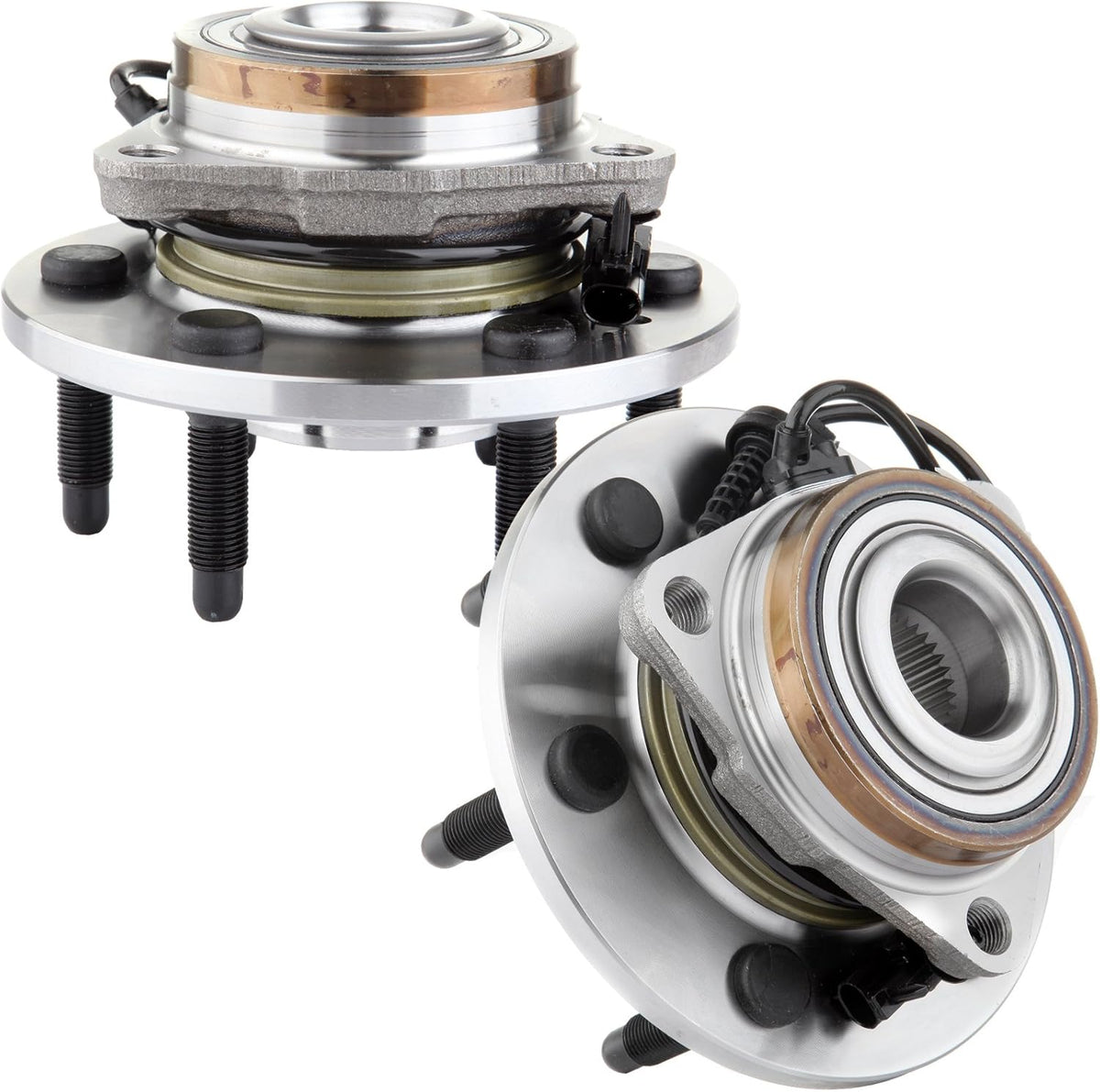 Wheel Bearing Assembly Hub 2 Set 6 Lugs with ABS E5130