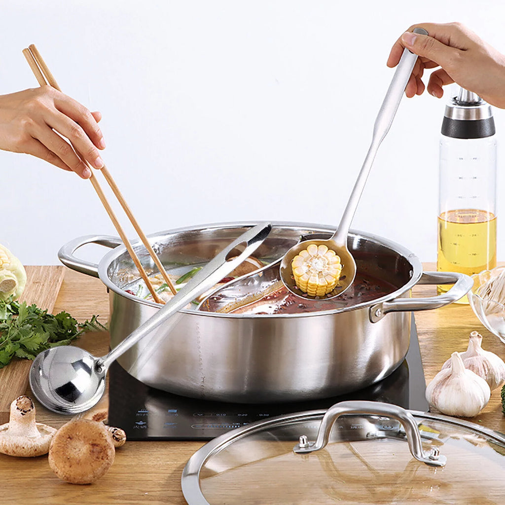 Stainless Steel Shabu Hot Pot Compatible Pot U854220