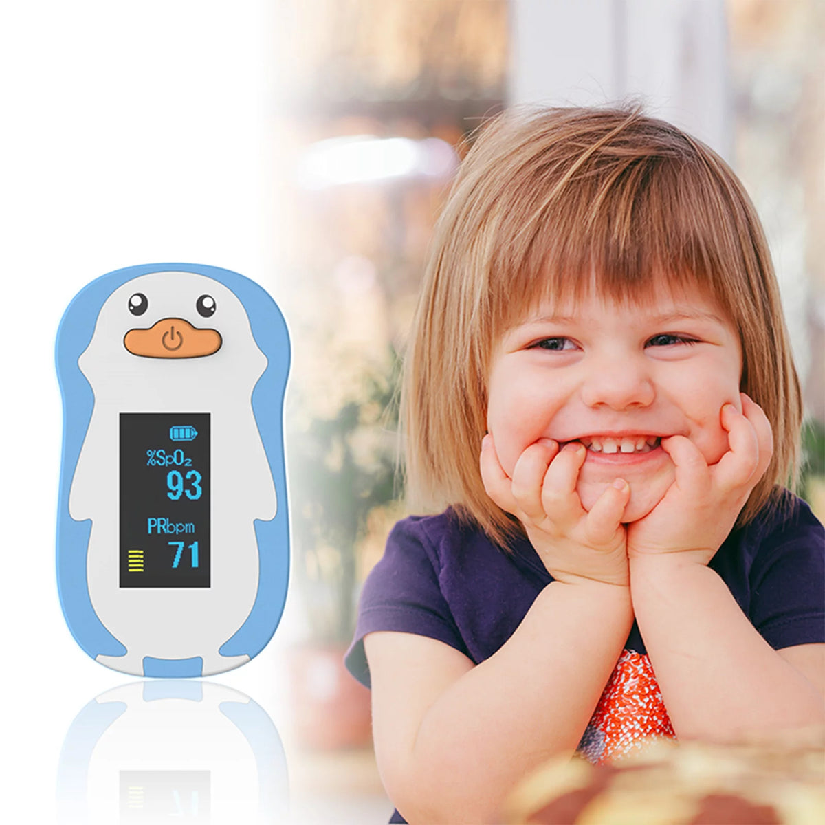 Blue Fingertip Pulse Oximeter P176380