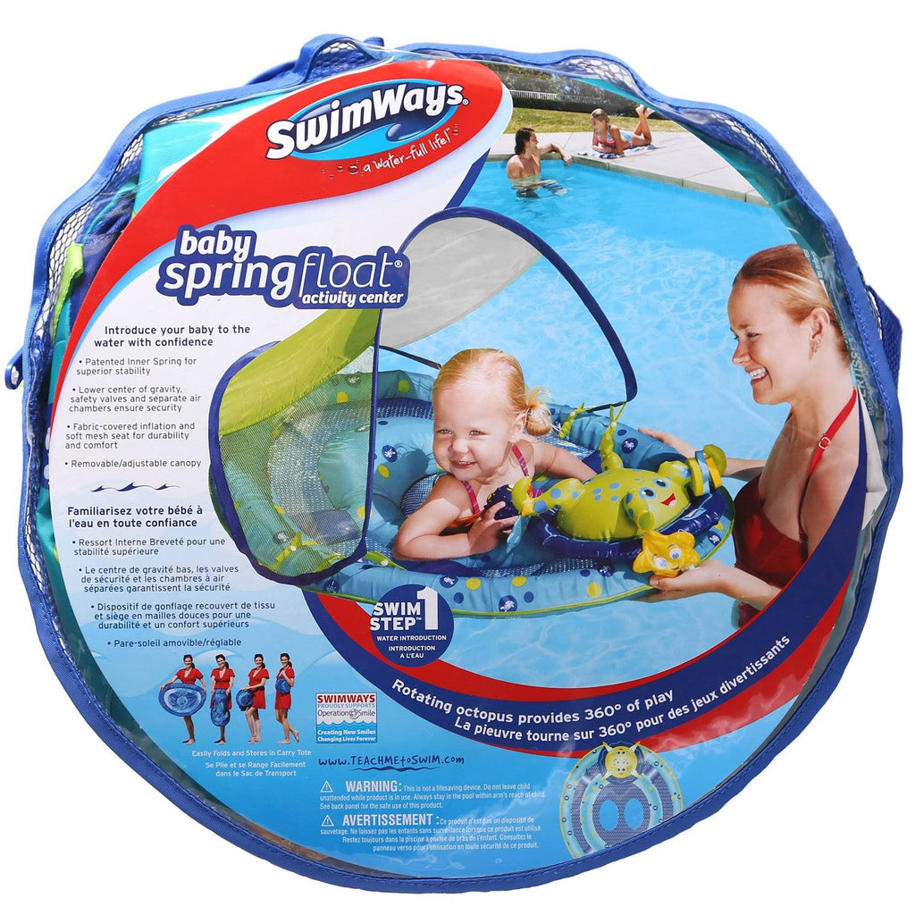 Baby Spring Float Pool Raft with Sun Canopy 2 Pack Z12559