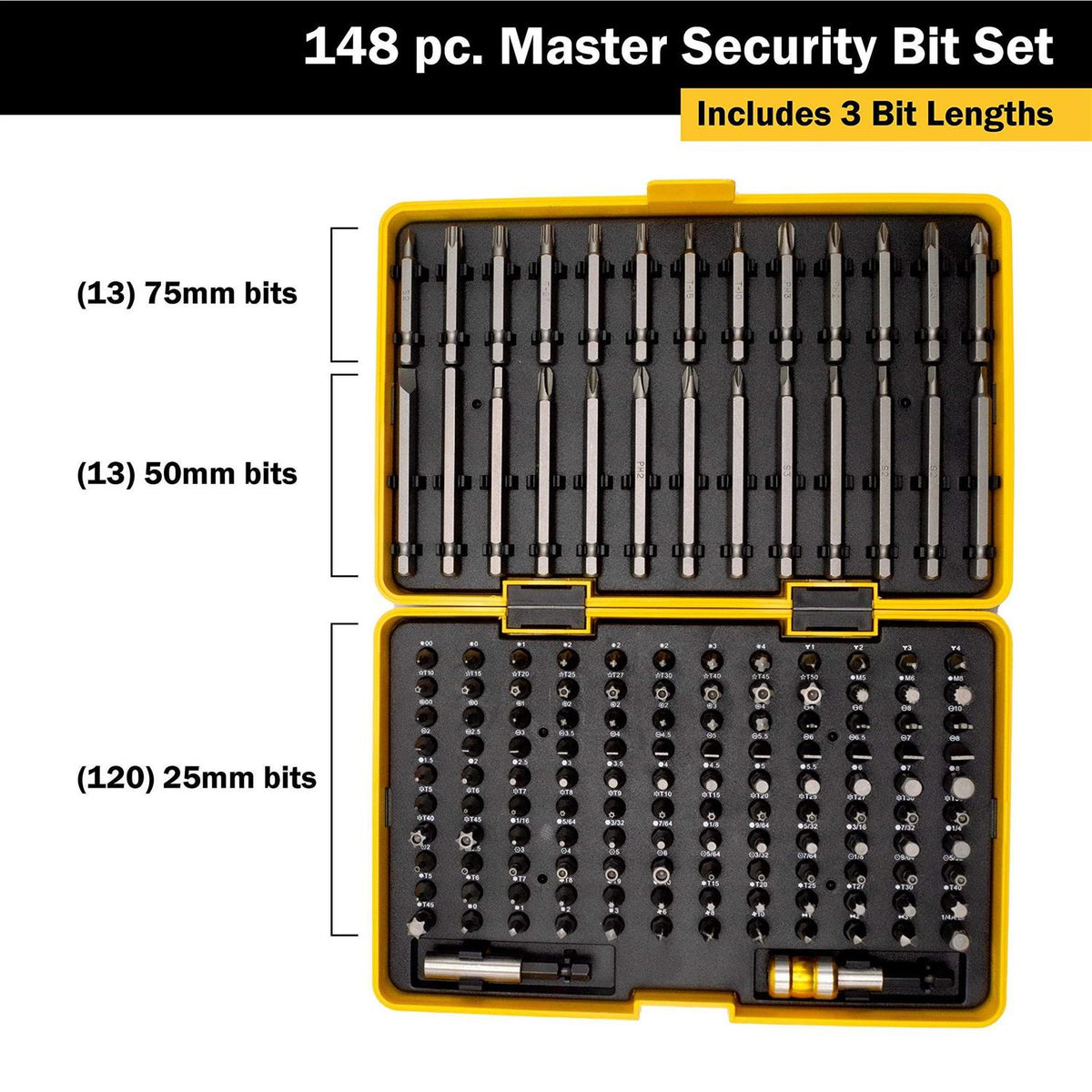 148 Pc. Master Bit Set Z44381