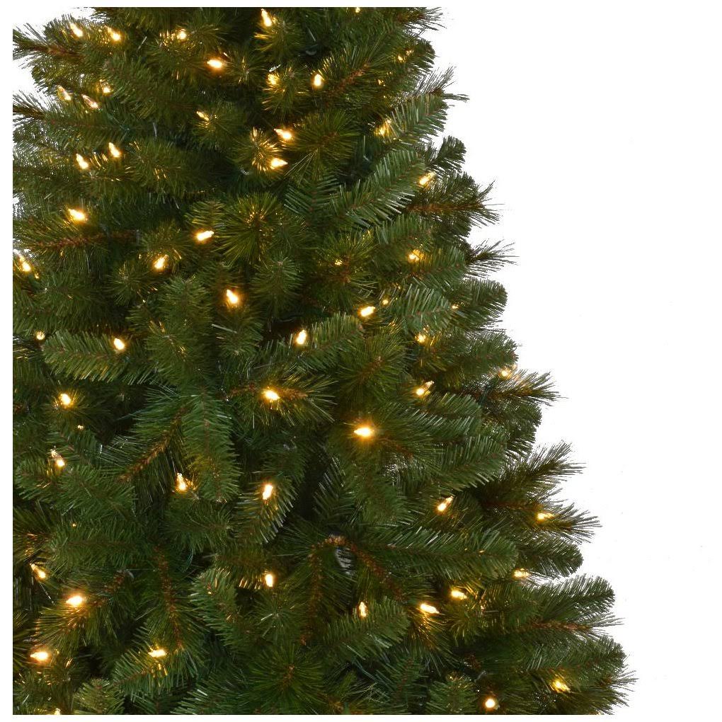 7.5 ft Pre-Lit LED Slim Artificial Christmas Tree N692