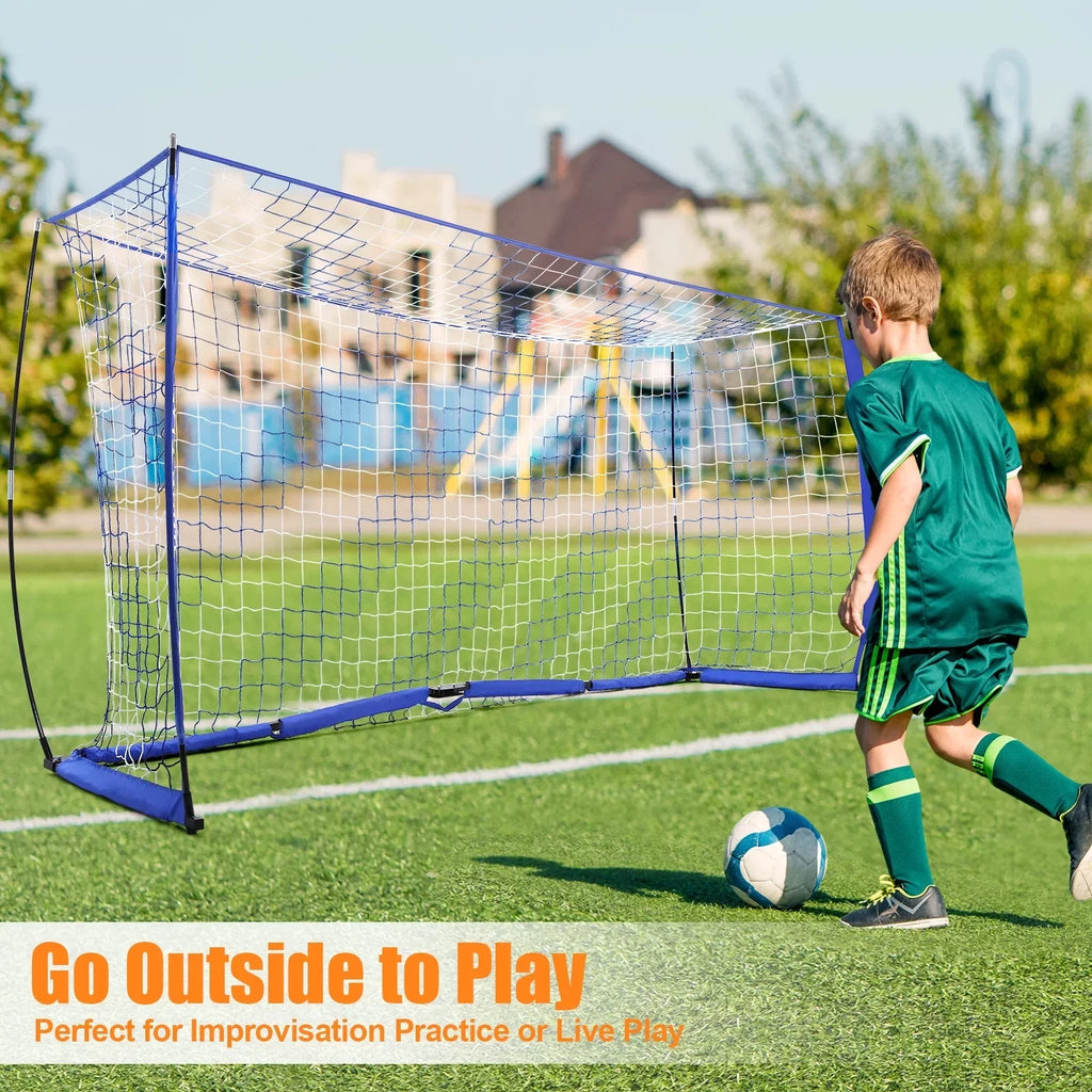 Blue 12 ft x 6 ft Portable Soccer Goal E146