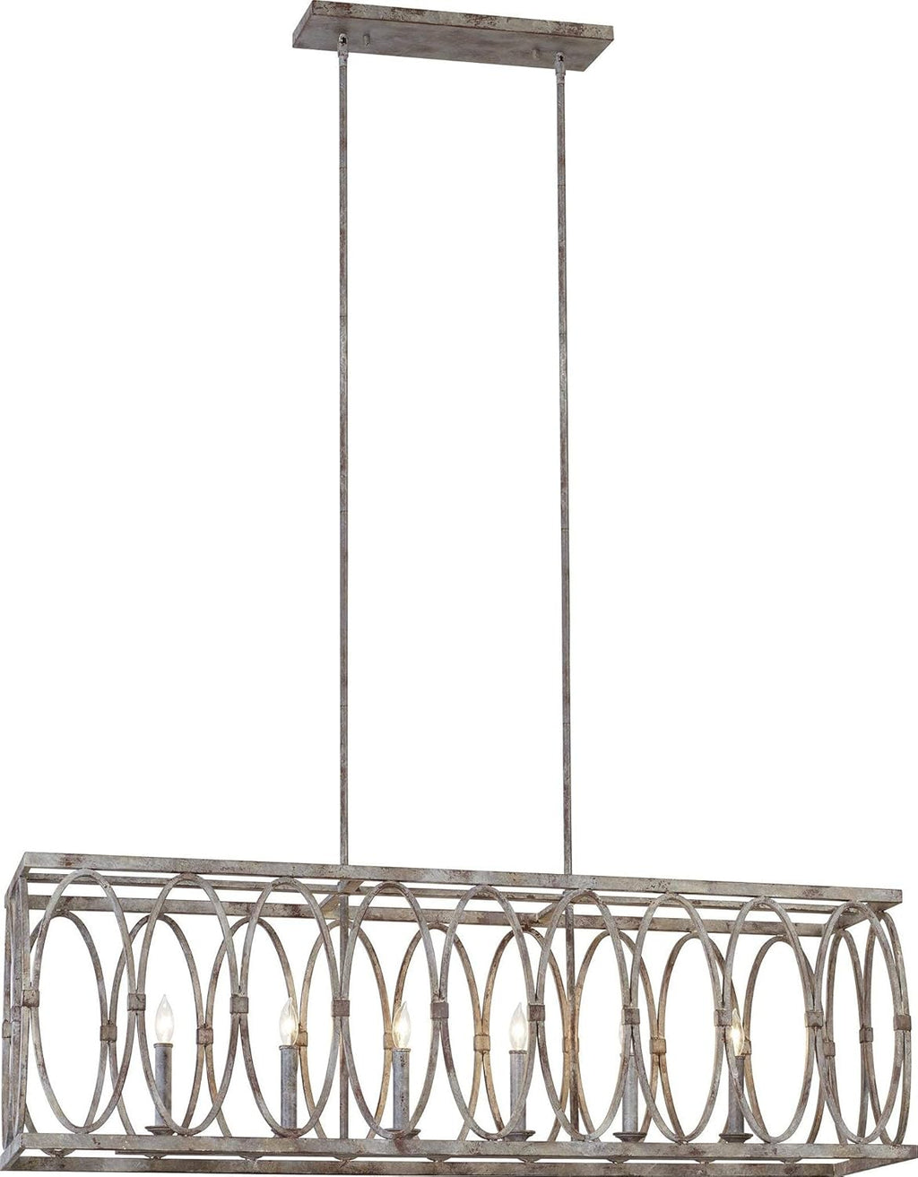 5-Light Outdoor Candle Drum Chandelier O82035