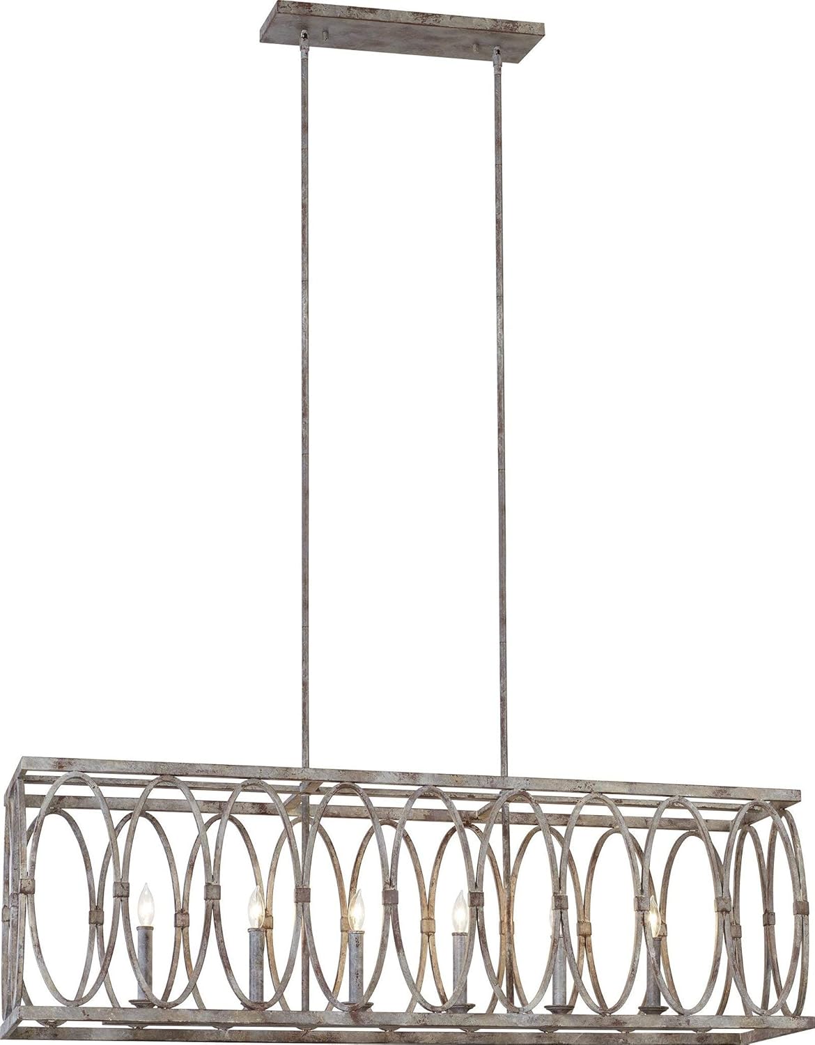 5-Light Outdoor Candle Drum Chandelier O82035