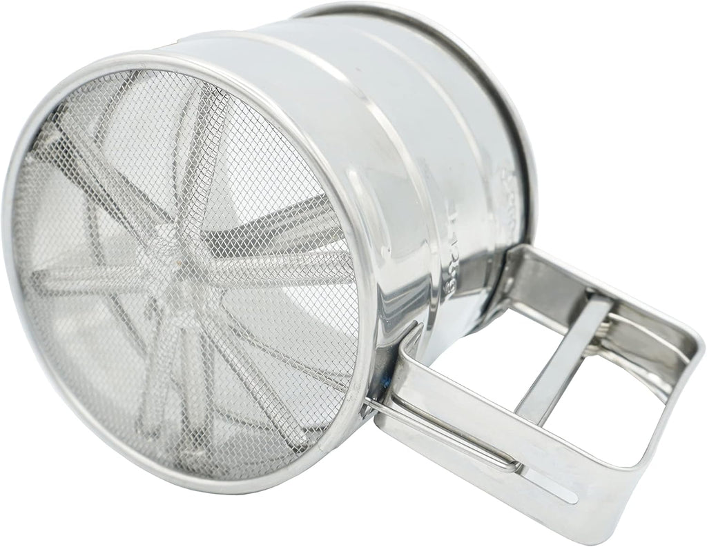 Stainless Steel Rotary Hand Crank Flour Sifter L47849