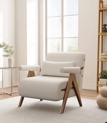 Beige White Convertible Sofa Bed Chair M169861