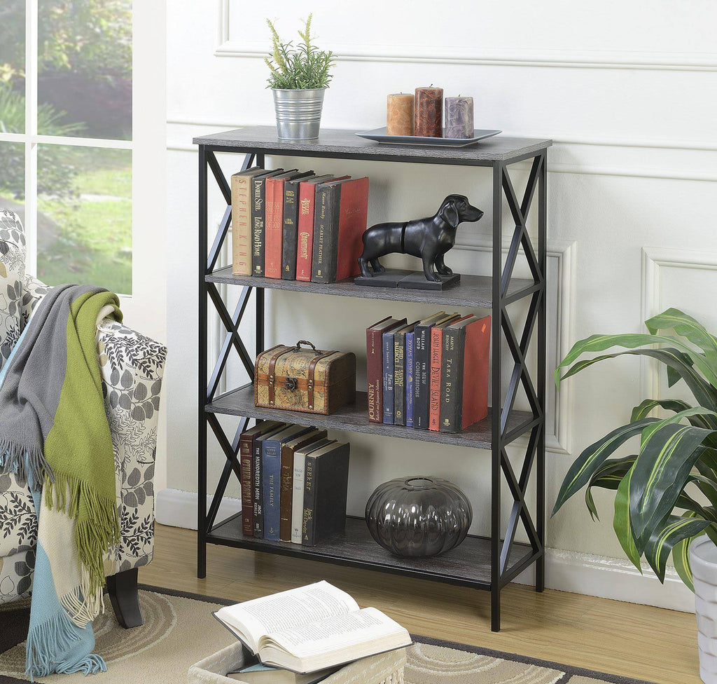 Weathered Gray 4 Tier Bookcase D88147