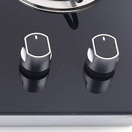 2 Burner Built-In RV Cooktop Stove with Tempered Glass Stainless Steel H5689