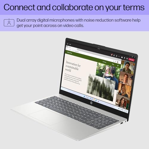 15.6 inch Laptop, HD Touchscreen Display, AMD Ryzen 3 7320U, 8 GB RAM, 256 GB SSD, AMD Radeon Graphics, Windows 11 Home, Natural Silver A359763