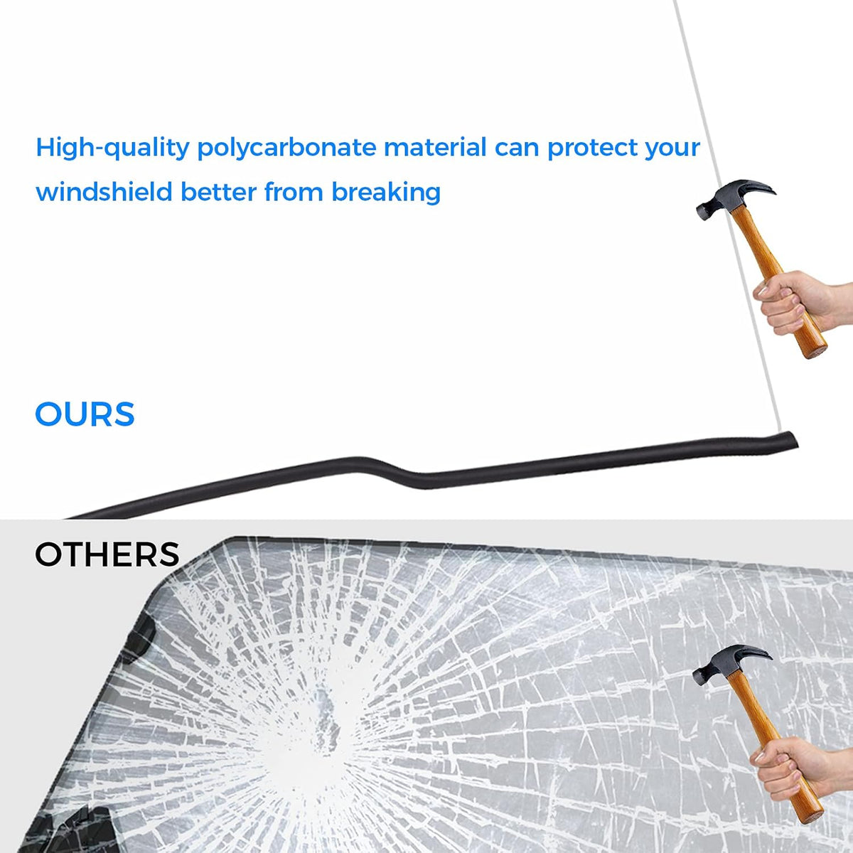Clear Polycarbonate Full Windshield F11461