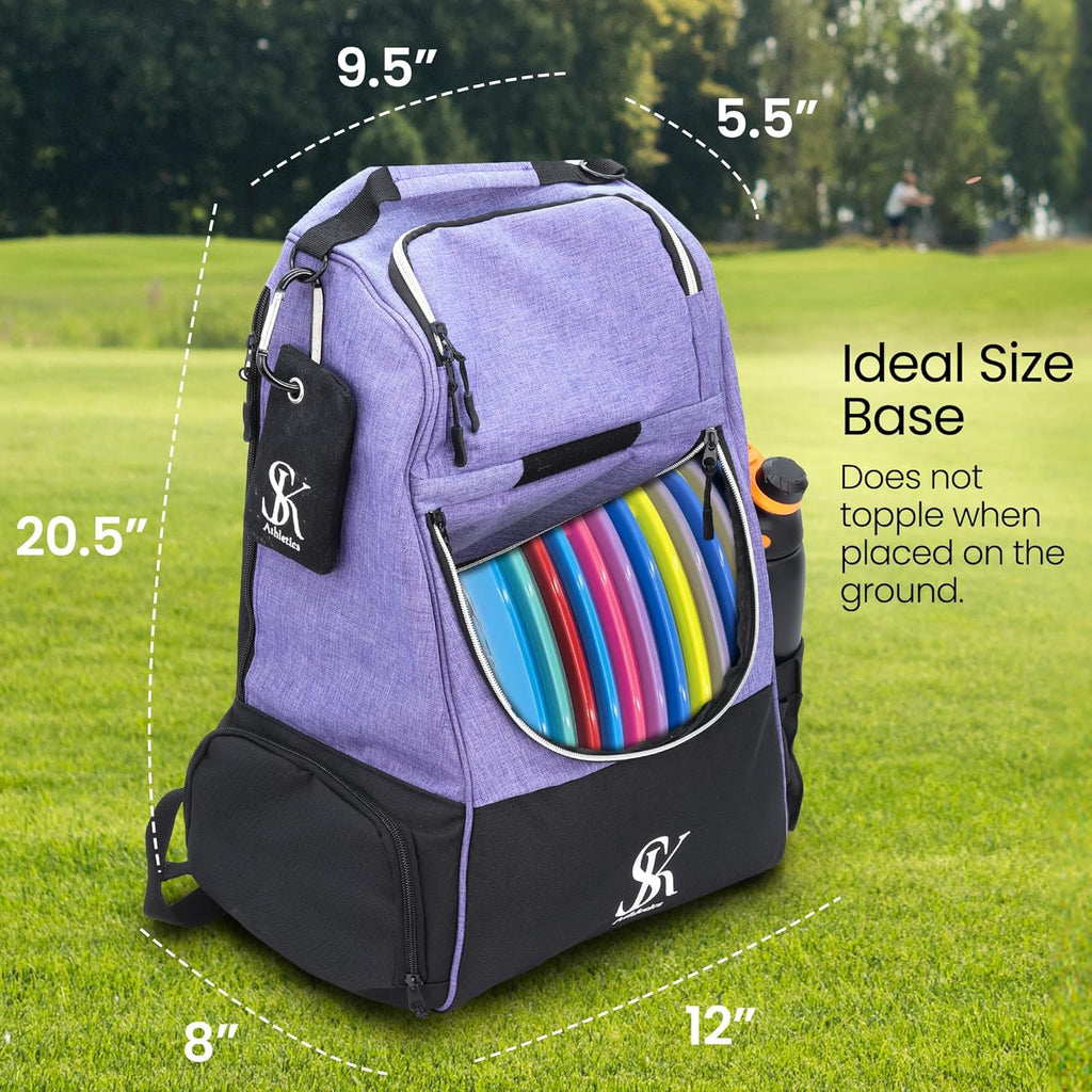 Disc Golf Backpack with Stand-Up Design and Pockets U10208