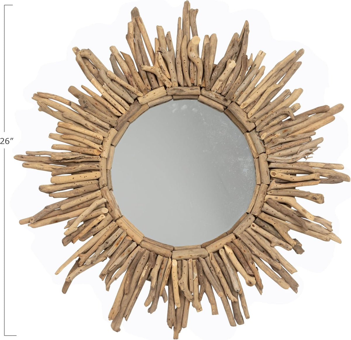 Driftwood Sunburst Mirror W440