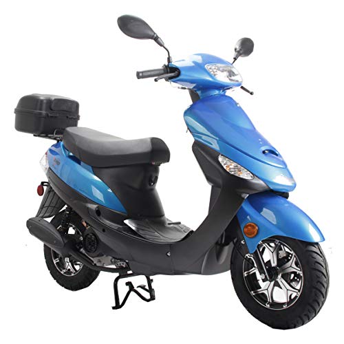 50cc Gas Moped with Aluminum Wheels (Red) X95870