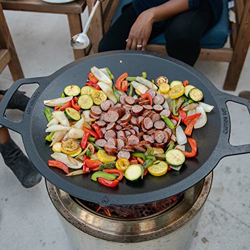 Large Cast Iron Wok Top, 18", 2.5" Depth O273