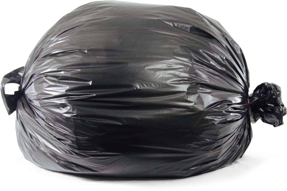 55 Gallon 1.3 Mil LLDPE Two Handle Trash Bags H3661