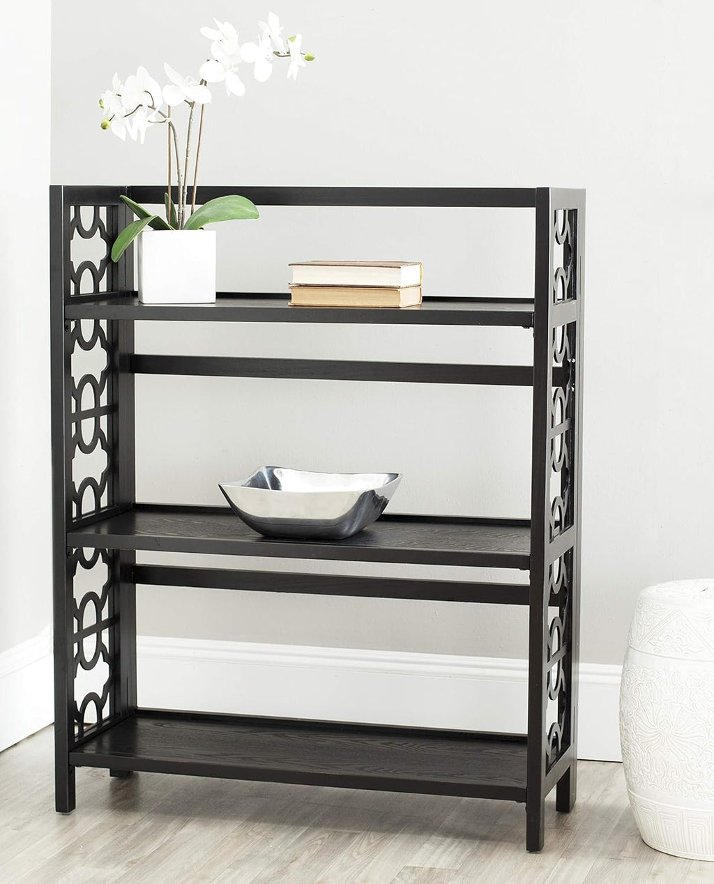 Black 3-Shelf Bookcase J504