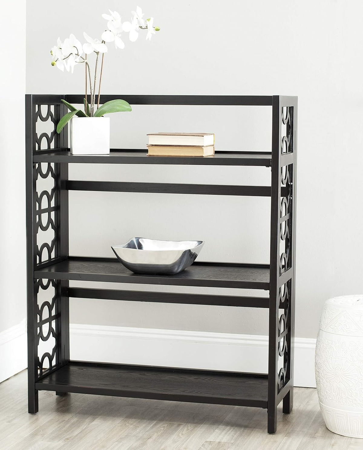 Black 3-Shelf Bookcase J504