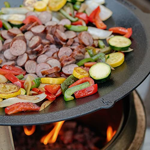 Large Cast Iron Wok Top, 18", 2.5" Depth O273