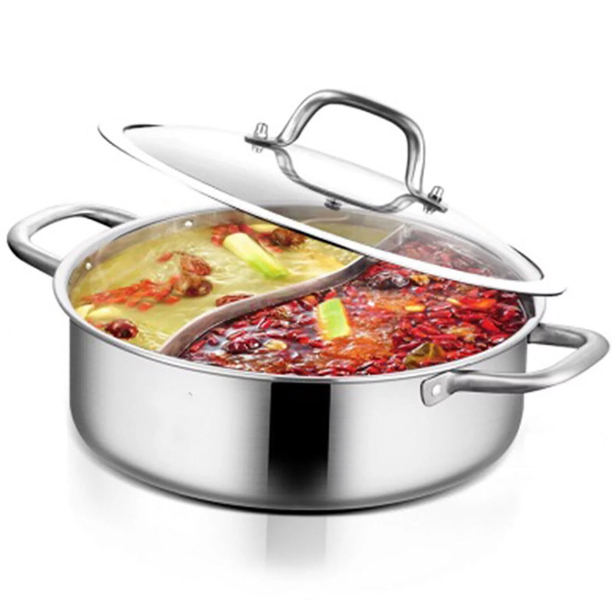 Stainless Steel Shabu Hot Pot Compatible Pot U854220