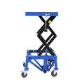 Hydraulic Motorcycle Lift Jack 350LBS, Foot Operated Scissor Lift Table, Heavy-Duty Steel Stand with Safety Lock & Wheels, 13.78-34.25" Height Adjustable, Oil Drain Hole R4220