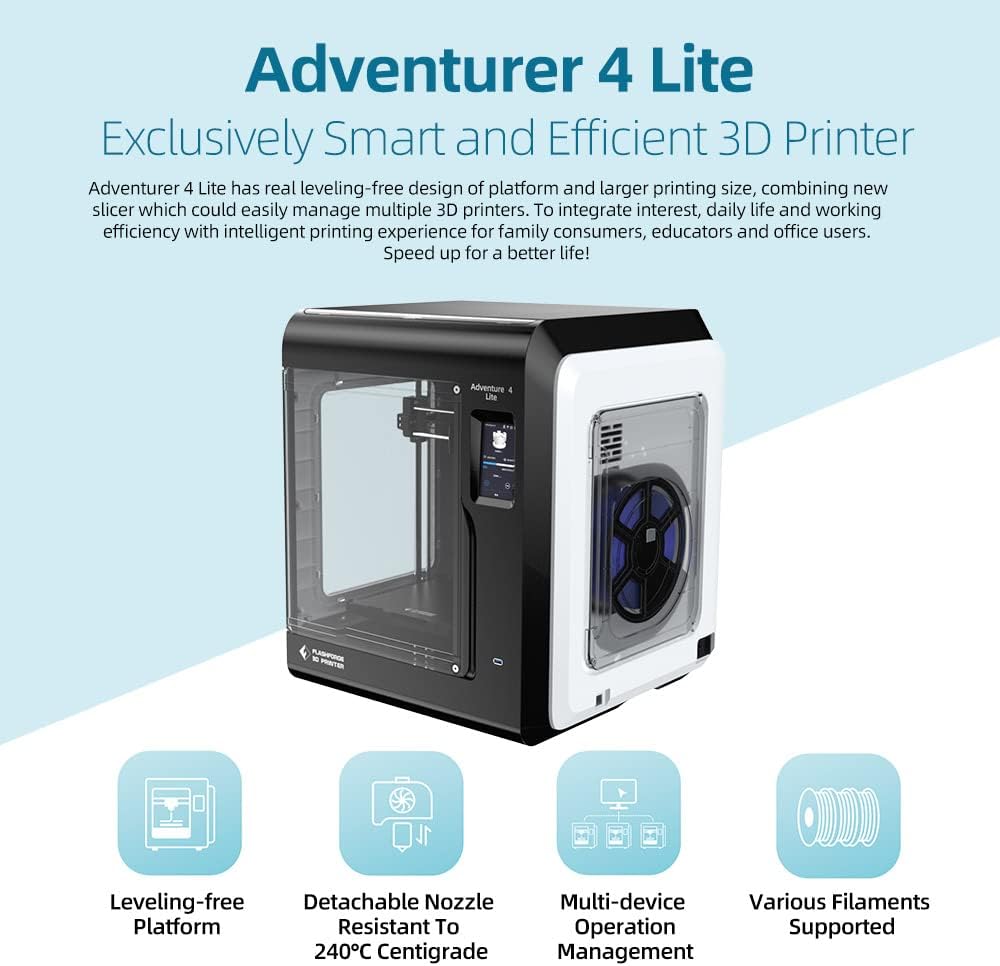 3D Printer with Carborundum Glass Platform, 220x200x250mm Printing Size G7046
