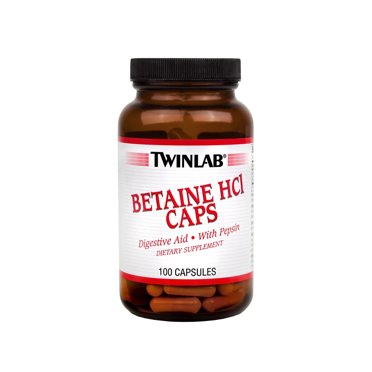 100 Ct Betaine HCl Capsules W15974