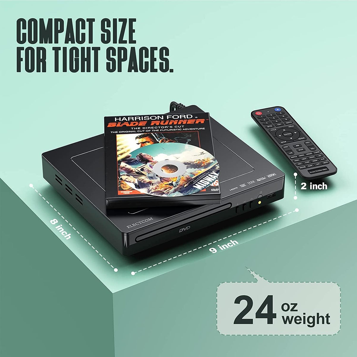 Black HDMI DVD Player Q2966