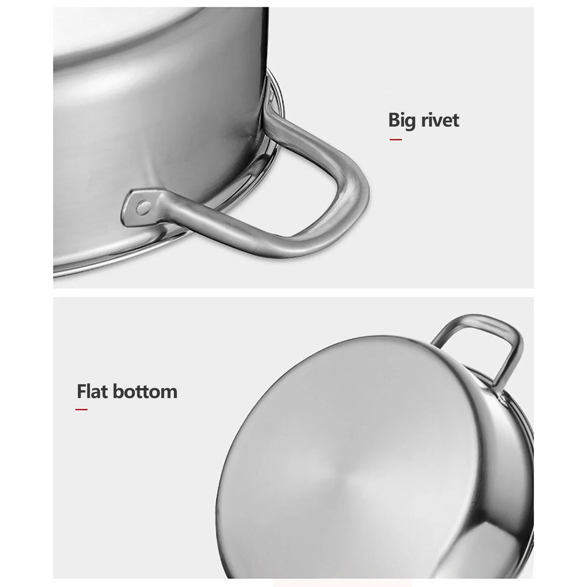 Stainless Steel Shabu Hot Pot Compatible Pot U854220