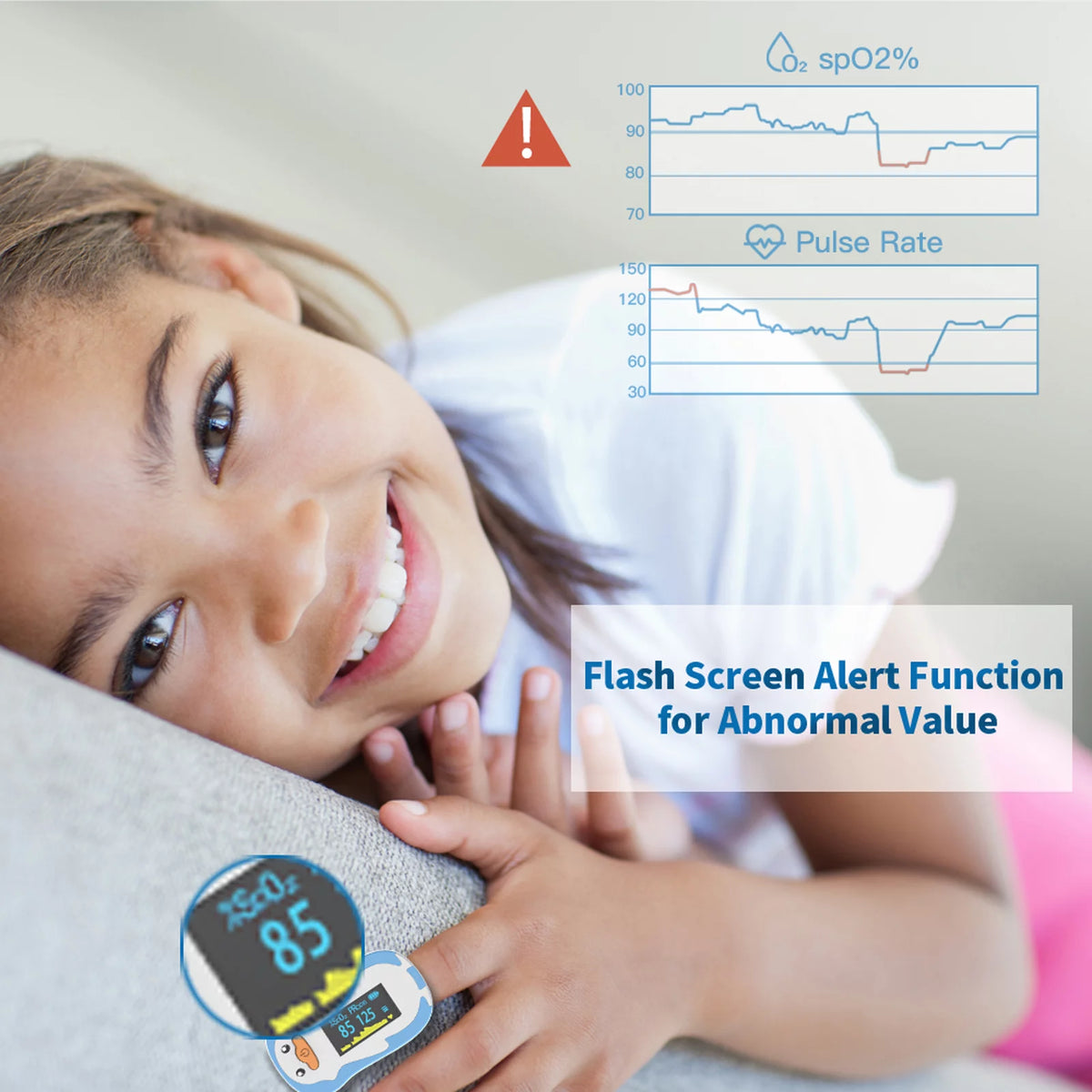 Blue Fingertip Pulse Oximeter P176380